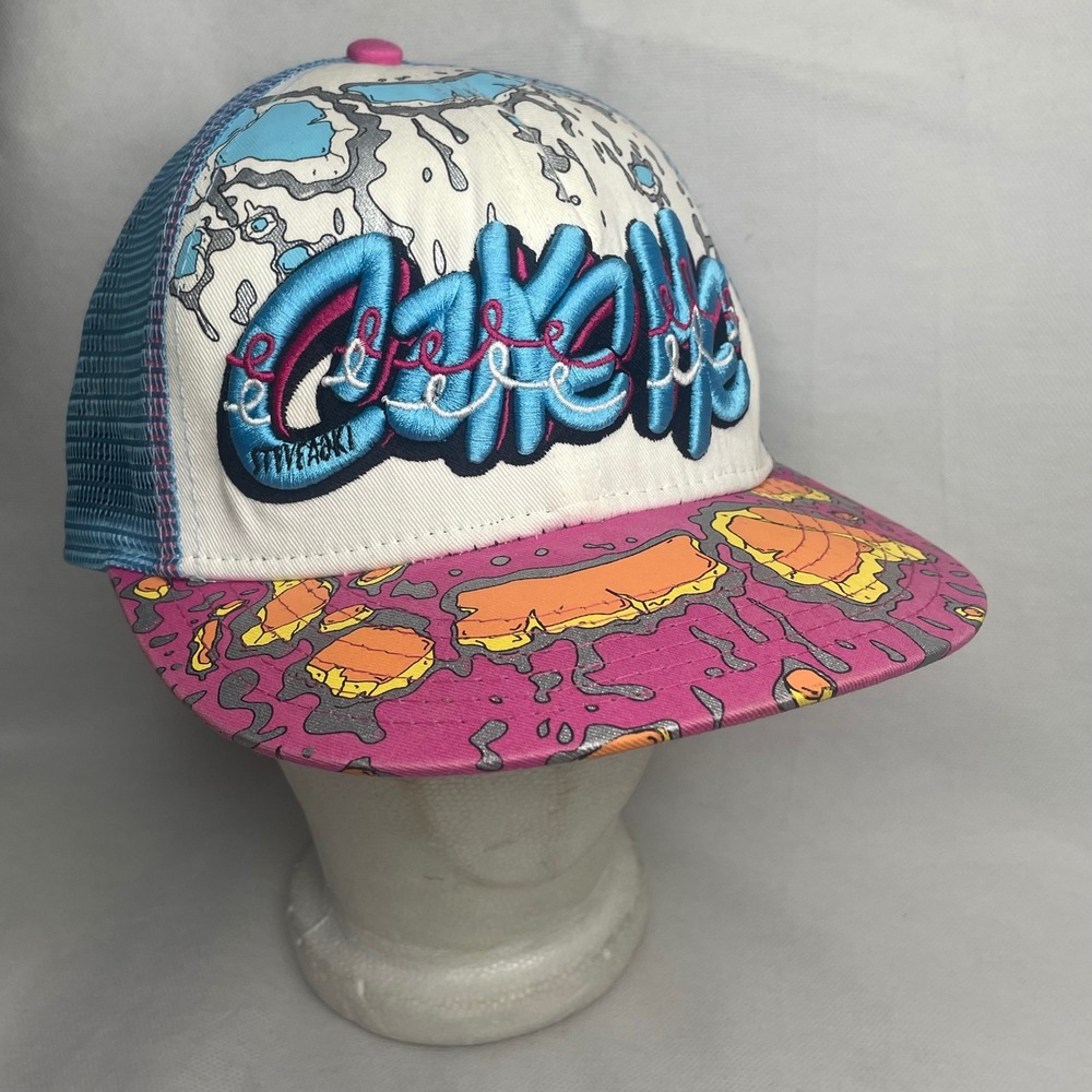 Steve Aoki Cake Me Graffiti Trucker Hat by Dim Mak Adult OSFM Ajust SnapBack Cap